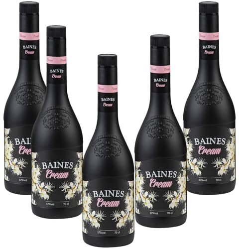 Baines Cream - Licor de Crema con Pacharán Navarro, Pack 6 Botellas (70cl)