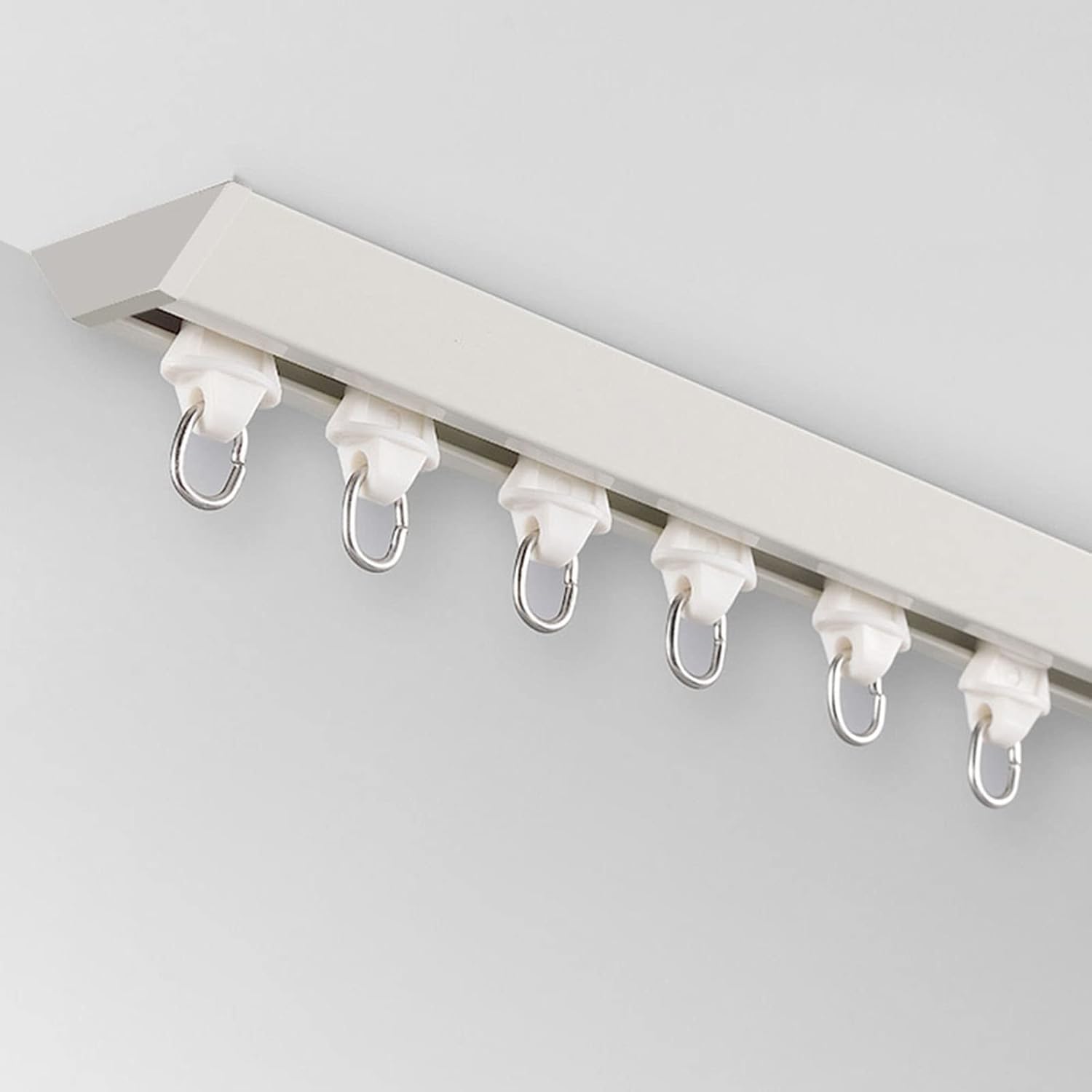 Rail de rideau plafond blanc kit séparation pièce chambre douche cloison mobile