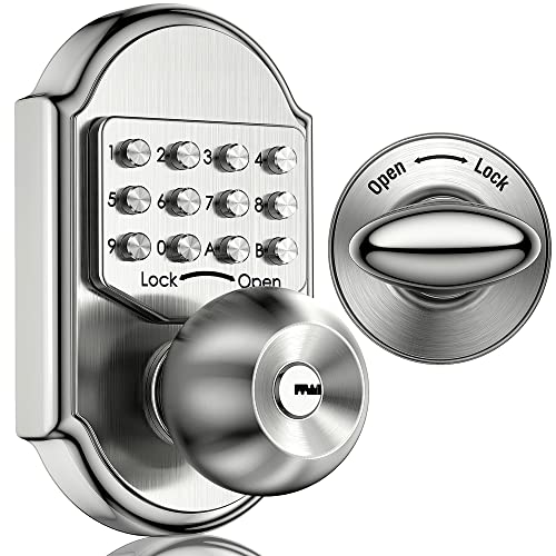 Serrure de porte d'entrée sans clé extérieure blindée et étanche à code - 2