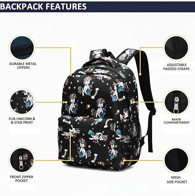 Image of College bag for girls and boys, Office Bag for Men & Women, 15.6 Inch Laptop Backpack, Water Resistant & Lightweight School and Tuition Bag, 2 Compartments with Bottle Holder