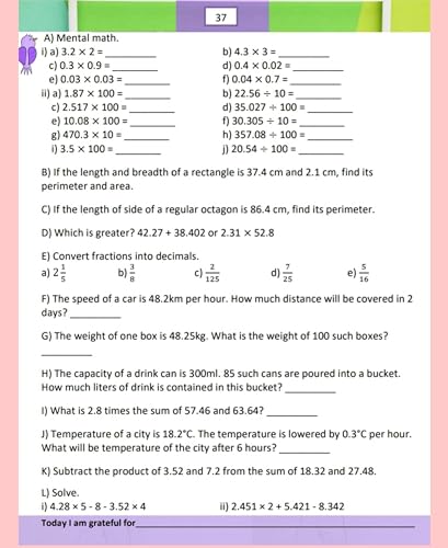 Image of Class 7 NCERT CBSE /ICSE Mathematics Question Bank Practice Book with Mental Math by Mathsninjas Bookland