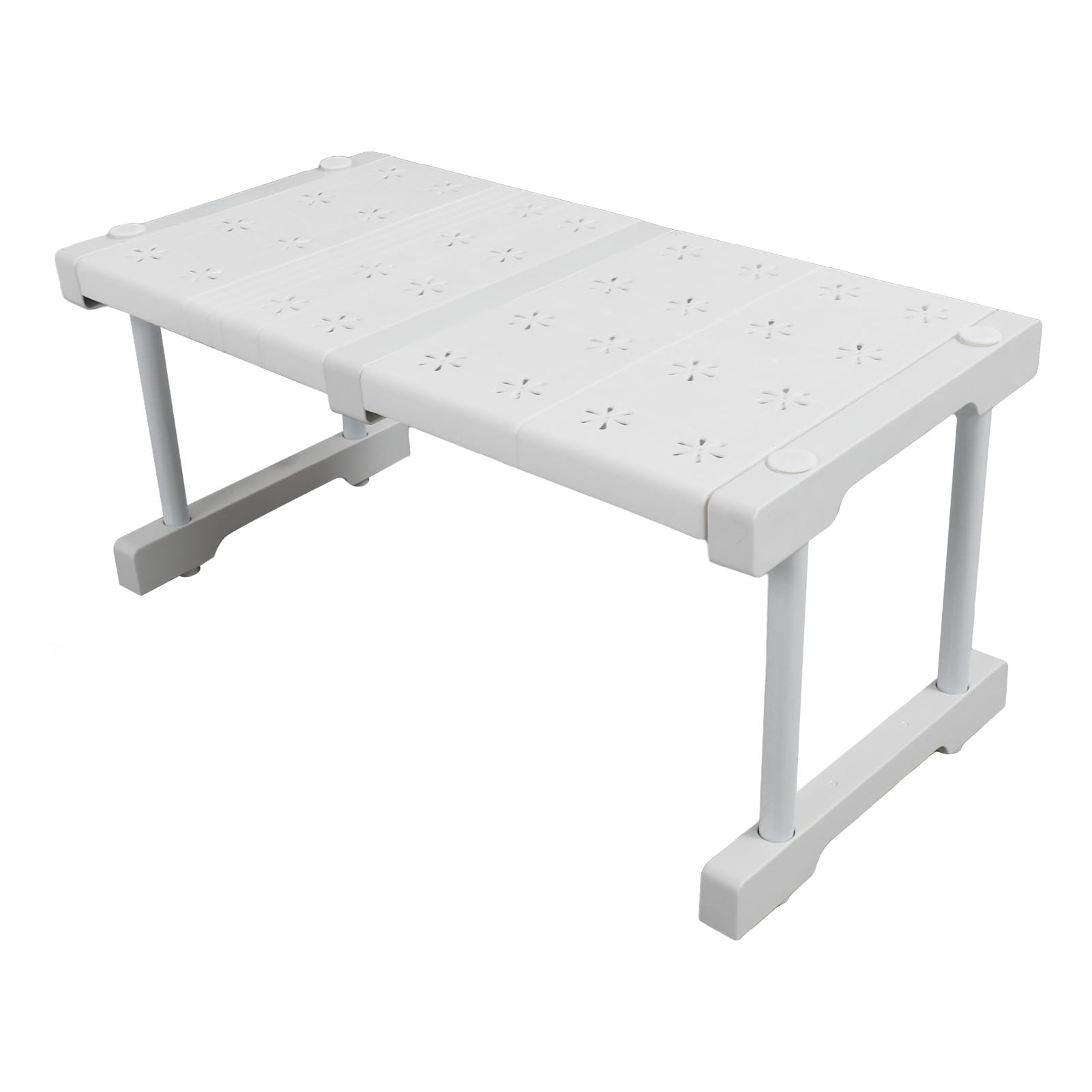 Expandable Closet Shelf Organizer, Saves Space Stackable Organizer Racks 121.3 Lb Load Capacity Cabinet Storage Shelf for Wardrobes, Bathroom, 24cm Width 22cm Height (Length