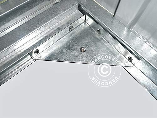 Close-up of shed corner joint