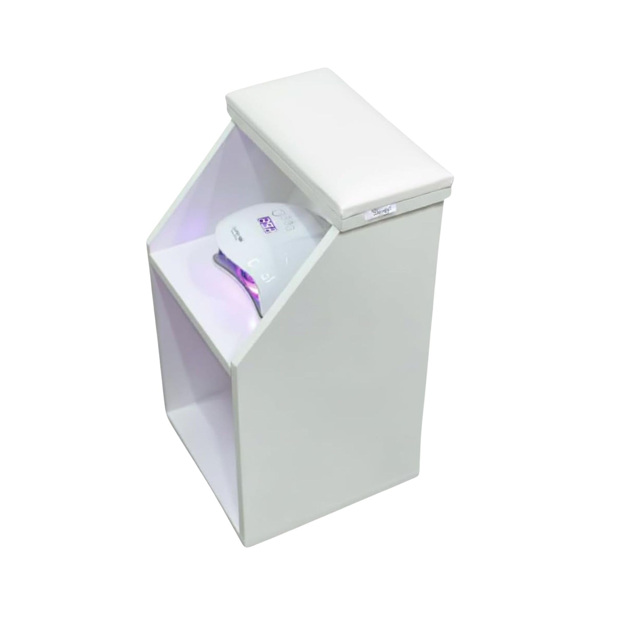 Reposapiés Pedicura Profesional Soporte Ergonómico para Salón de Uñas | Antideslizante, Listo para Usar, Fabricado en España | Estética y Manicura Profesional, Blanco