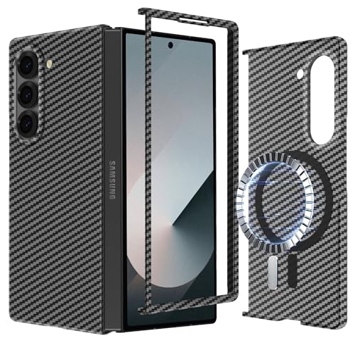 Samsung Galaxy Z Fold 6ptBKXAA~ht@Co[fUC[MagsafeΉ]XŏvAă~j}XgȃJ[{t@Co[p^[ jp h~یP[XAubN