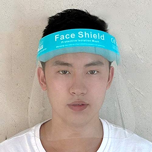 Preisvergleich Produktbild XCC RFID Gesichtsvisier Transparentes Gesichts Visier Augenschutz Spuck-Schutz Face-Shield Gesichtsschirm Zertifiziert (1)
