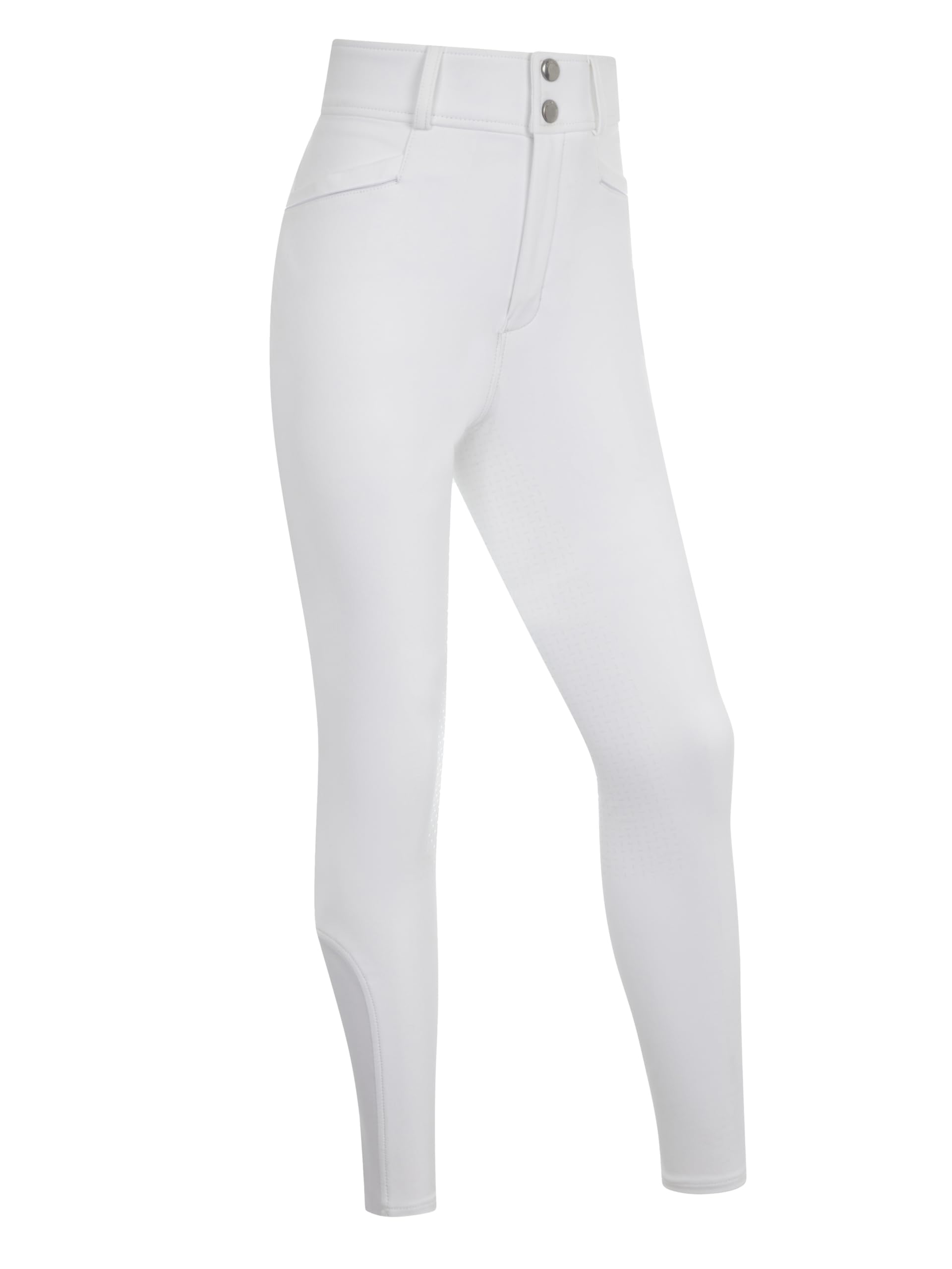 LeMieux Young Rider Freya Pro Breeches - Full Seat Silicone Grip - White - 13-14years