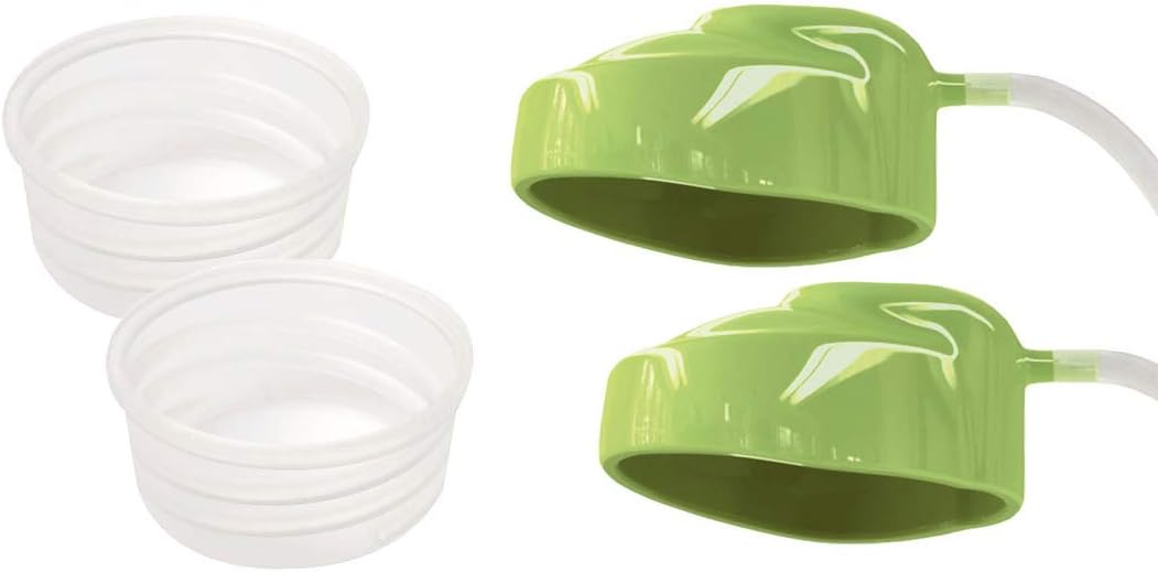 Ardo Membrane Pot with Adapter Tube Cover (2 Sets) for Ardo Calypso and Carum Breast Pump