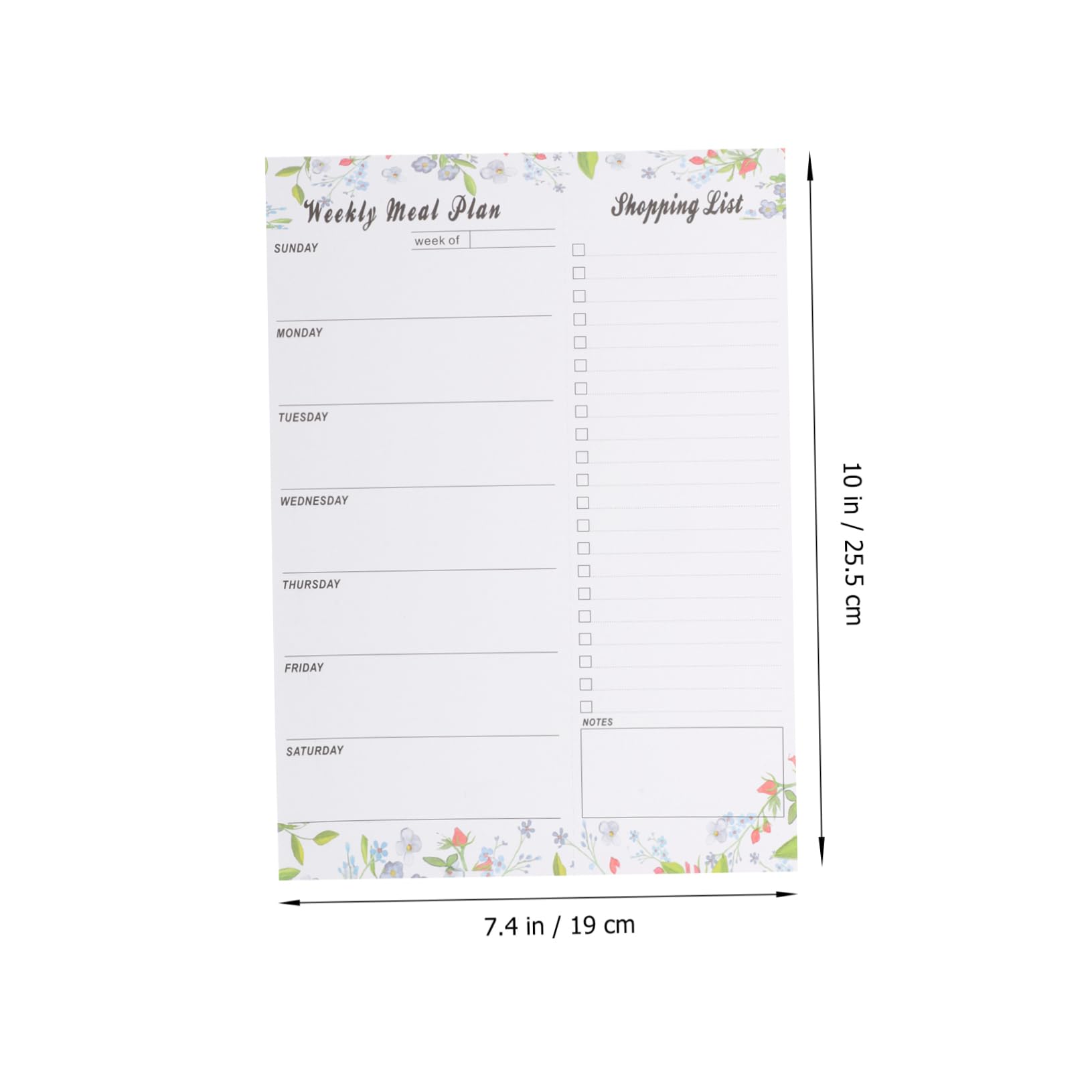 Planner Magnetico Settimanale per Frigo, 52 Fogli in Carta e Magnete