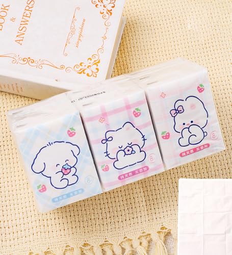Figürlü Mini Cep Mendili 9'lu Set Set (Kedi-Köpek-Tavşan)