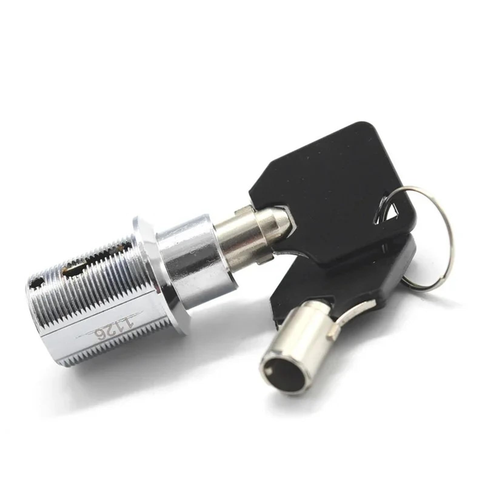 Serratura a pressione for armadietto tubolare M19 M24 for cassetta degli attrezzi, vetrina, armadietto, cassetto, distributore automatico di giochi, bancomat JA47, 1 pezzo(M19 Key different)