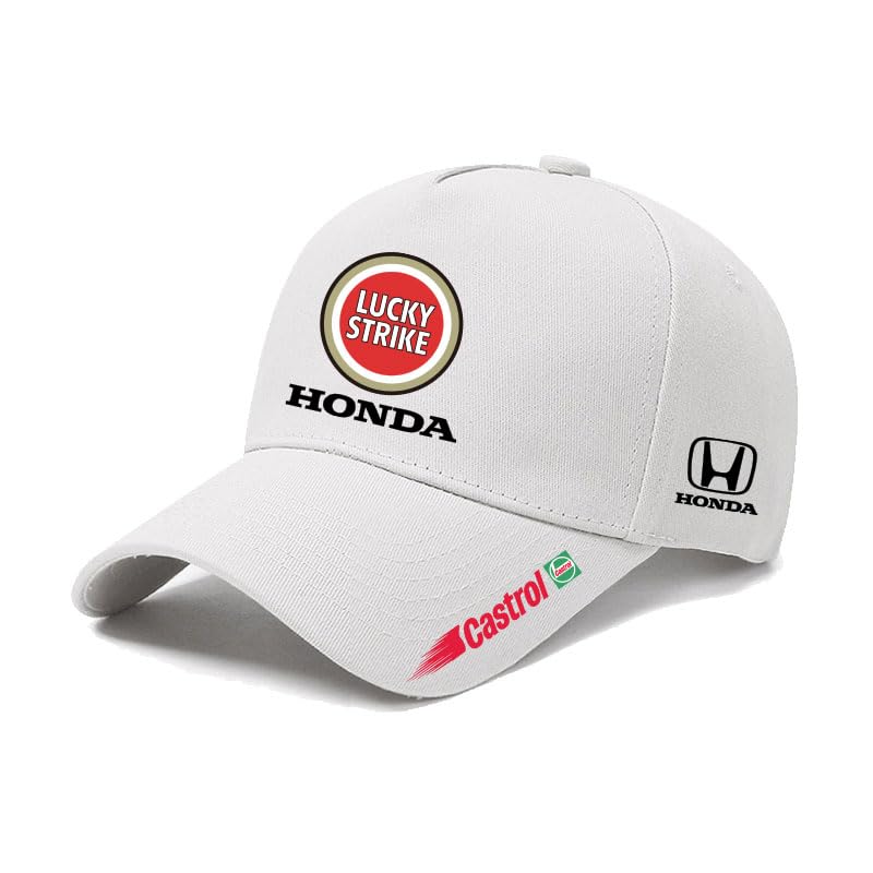 [サイッ] カスタマイズされたホンダ ラッキーストライク レーシング F1 フォーミュラ チーム アウトドア ベースボール キャップ メンズ ピーク キャップ