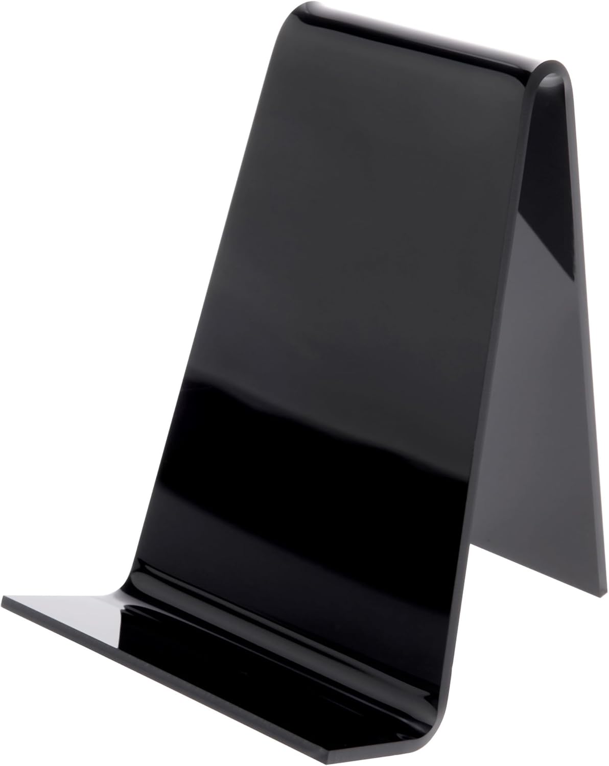 Plymor ブラックアクリルブックイーゼル 1.15インチのフラットレッジ付き 幅3.65インチ x 奥行き4.25インチ x 高