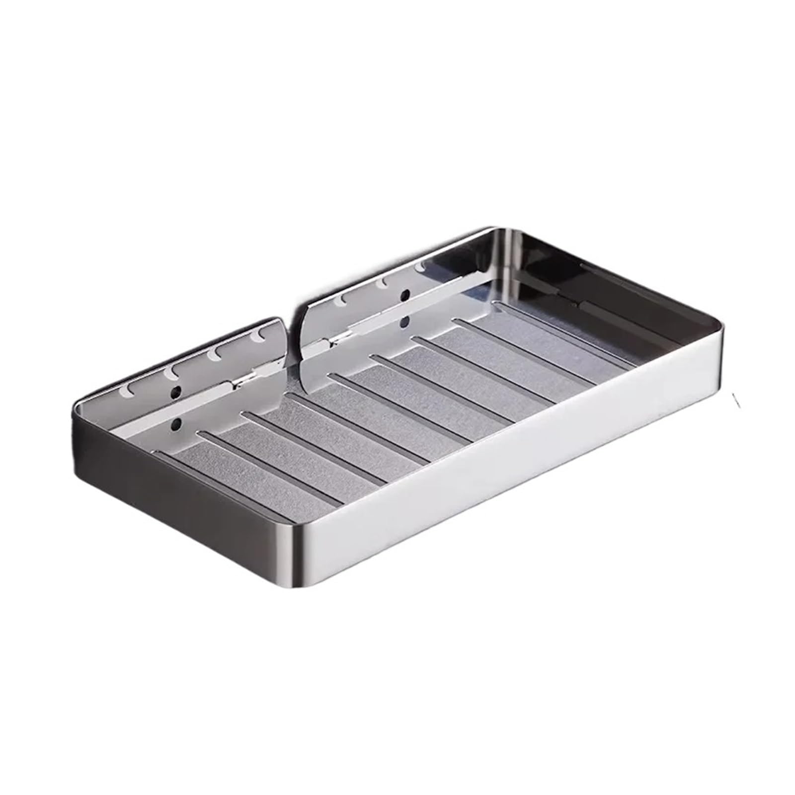 Stainless Steel Soap Rack, Non-perforated Bathroom Wall Dish(Color01)