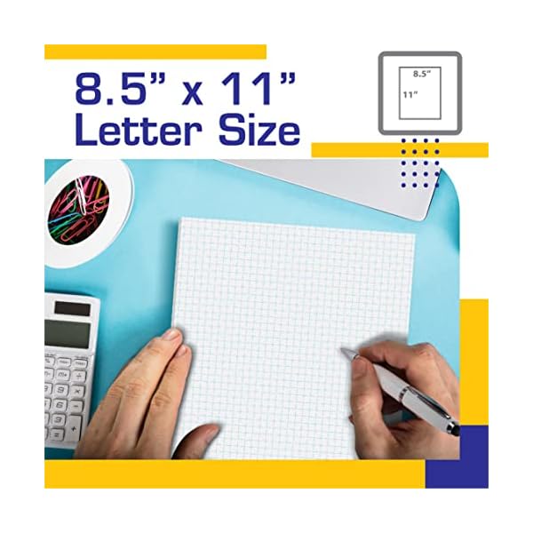Graph-Paper-Pad-85-x-11-50-Sheets-Double-Sided-White-4×4-Blue-Quad-Rule-Easy-Tear-Grid-Paper-Graph-Paper-by-Better-Office-Products Graph-Paper-Pad-85-x-11-50-Sheets-Double-Sided-White-4×4-Blue-Quad-Rule-Easy-Tear-Grid-Paper-Graph-Paper-by-Better-Office-Products
