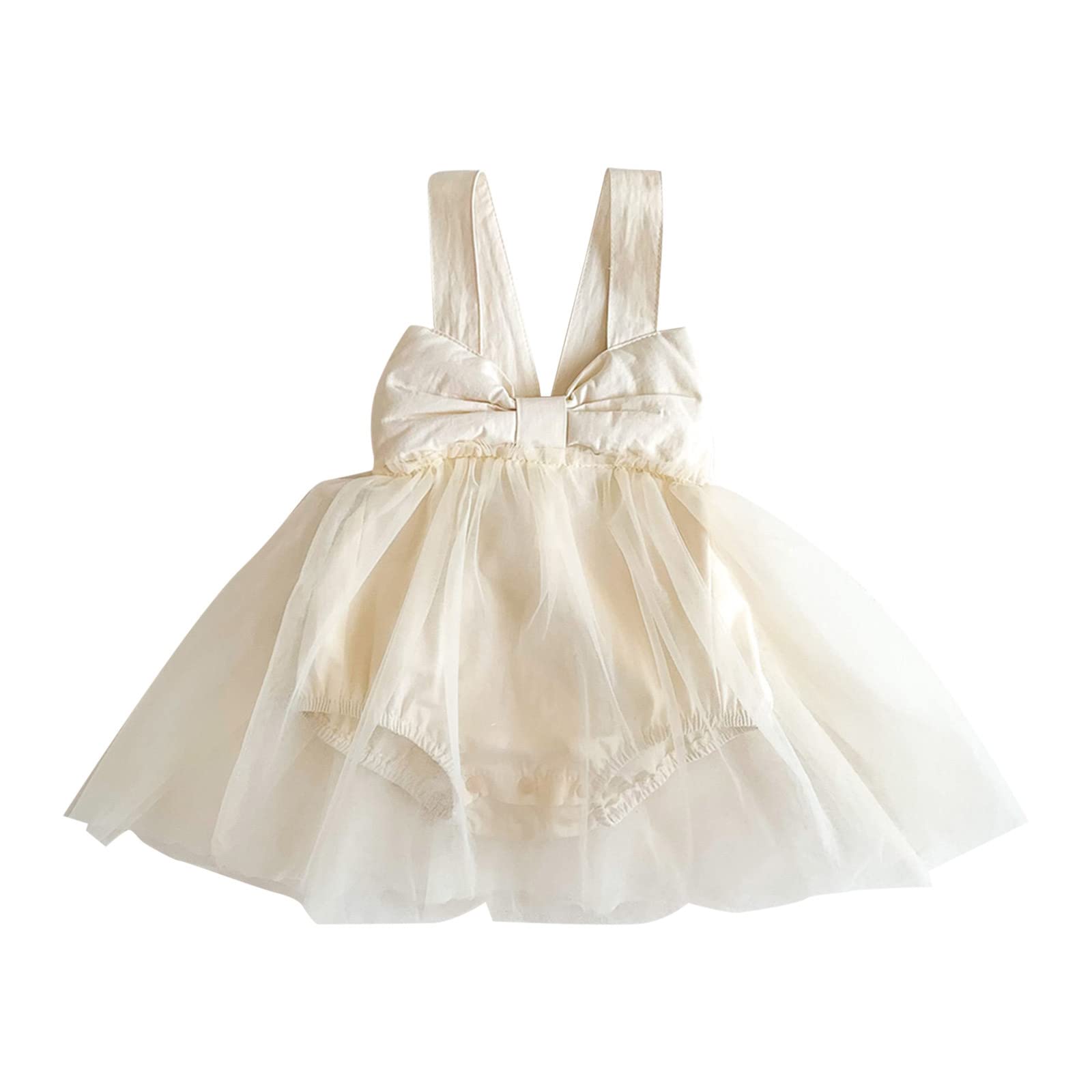 Vestito Bambina Principessa Con Fiocco E Copricapo - In Pizzo E Cotone, Per Matrimoni E Feste - Foto 10