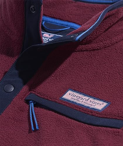 vineyard vines Men's Harbor Fleece Quarter-snap3