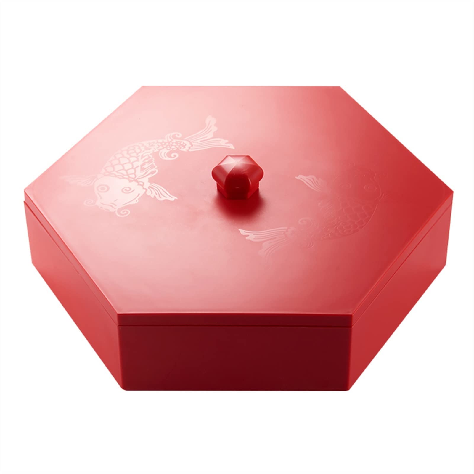Tazón de frutas Caja de frutas secas Rejilla dividida con tapa Caja de tuercas Sala de estar moderna Caja de dulces Merienda de semillas de melón Bandeja de frutas secas creativa Cesta de frutas