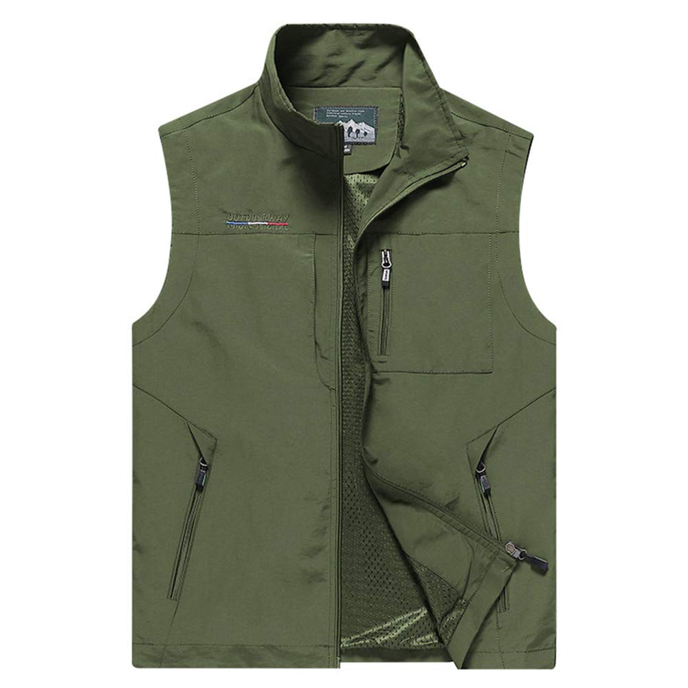 Mens Work Vest Summer Travel Photo Vest Cargo Sleeveless Jackets with  Pockets