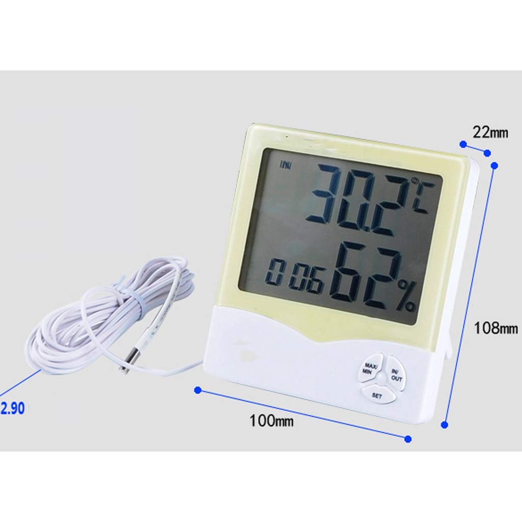 Domowy higrometr temperatury zewnętrzna sonda temperatury przyrząd do pomiaru temperatury i wilgotności wewnętrzny precyzyjny termometr elektroniczny