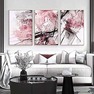 landschap canvas schilderijen kunst aan de muur abstracte roze posters en prints Impressionistische muur foto’s voor…