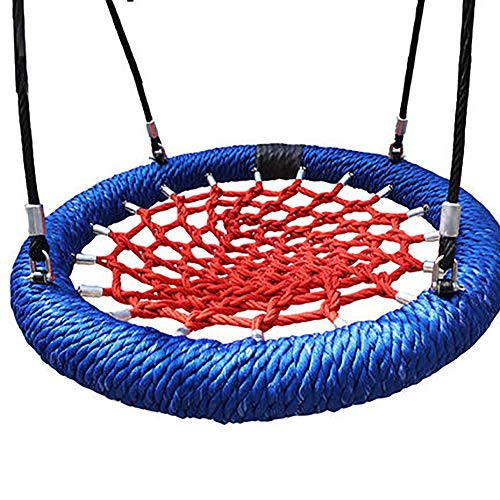 SHARESUN Children's nest swing, children's outdoor indoor wire rope disc swing hammock rocking chair, for tree hanging porch courtyard garden living room