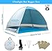 G4Free Large Pop up Beach Tent for 3-4 Person, UPF 50+ Automatic Sun Shelter Canopy Portable Outdoor Cabana Sun Umbrella