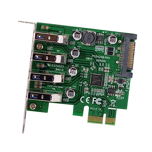 CY Card 4-Port PCI-E to USB 3.0 Expansion Adapter