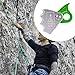 predolo Climbing Rope Grab Ascender Aluminum Alloy Heavy Duty Fall Arrest Gear for Caving Outdoor Climbing Tree Arborist, Green
