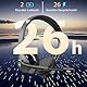 Earbay Bluetooth Headset mit Mikrofon, Kabelloses Headset mit Ladestation & USB Dongle, Kabellose mit Mikrofon Rauschunterdrückung & Stummschaltung für Computer/Meeting/Zoom/Büro/HomeOffice