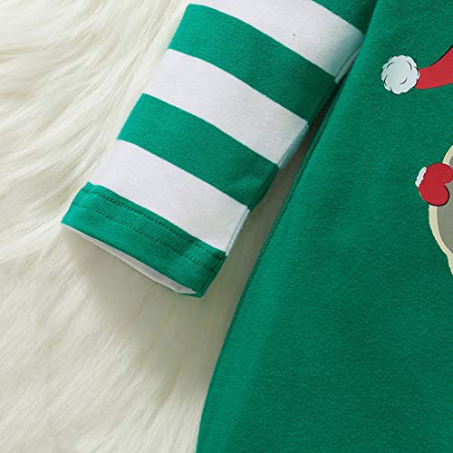 Tabpole Pasgeboren Baby Mijn 1e Kerst Romper Jumpsuit Outfit Hoofdband Xmas Kleding - Afbeelding 8