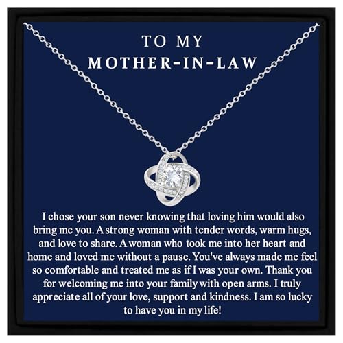 Gifted Happiness To My Mother-in-Law Necklace Gift Necklace Thoughtful Personalized Gift From Daughter In Law Mothers Day Birthday Gift