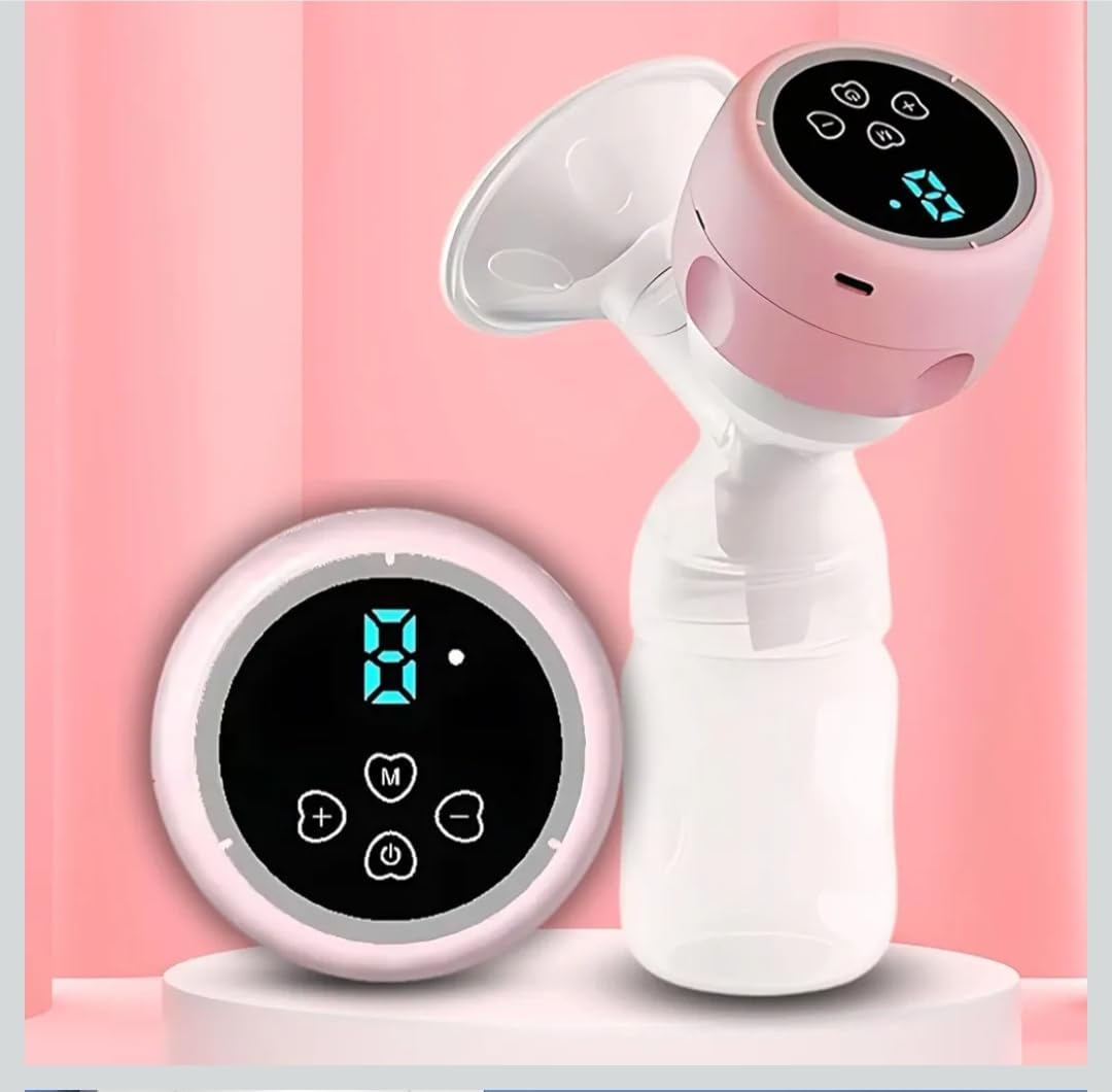 Hands Free Breast Pump, Wearable Breastfeeding Pump, Lightweight Portable Electric Pump 4 Modes & 12 Suction Levels, Comfortable & Low Noise, 24mm Flange, 1 Pack Pink (STRANDARD)-image-15