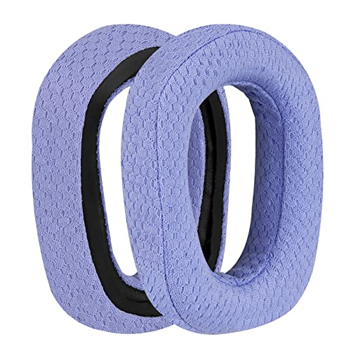 Geekria Comfort Mesh Fabric Replacement Ear Pads for Logitech G435, G335 Headphones Ear Cushions, Repair Parts with Video Guide (Blue) - Image 2