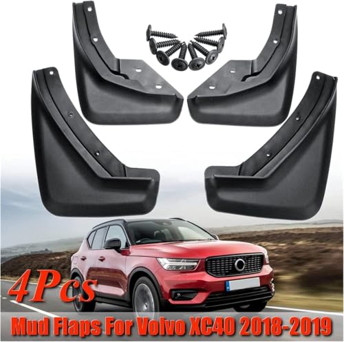 Guardabarros de coche para Volvo Xc40 2017-2019 de 4 piezas 6