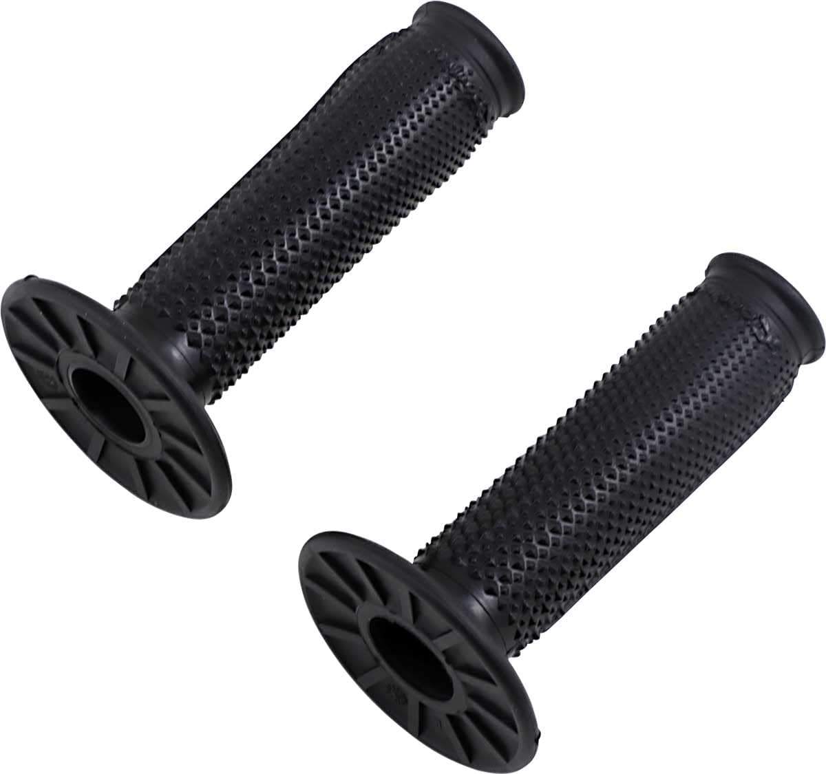 Renthal G198 Tapered MX Ultra Tacky Half Waffle Off-Road Motorcycle Hand Grips - Black/One Size