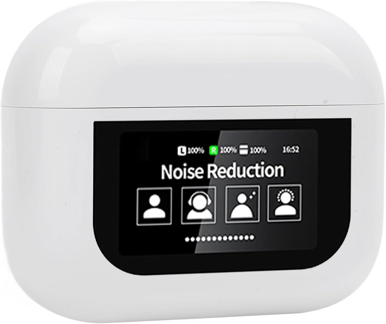 Dpofirs Translation Earbuds with 144 Languages & APP Support - Real Time Translation & Active Noise Cancellation for Travel, Calls & Music (White)