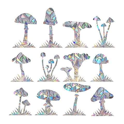 EONBES Mushroom Bird Strike Prevention Stickers Cover