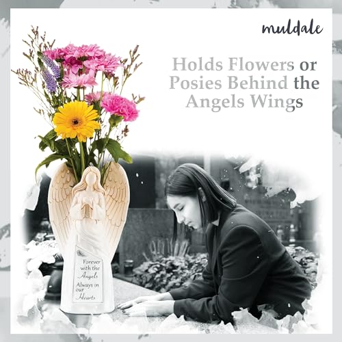 Solar Angel Statue for Cemetery, In Loving Memory Ornament, Outdoor Indoor Praying Angel Figurines for Loss of Loved Ones - Image 3