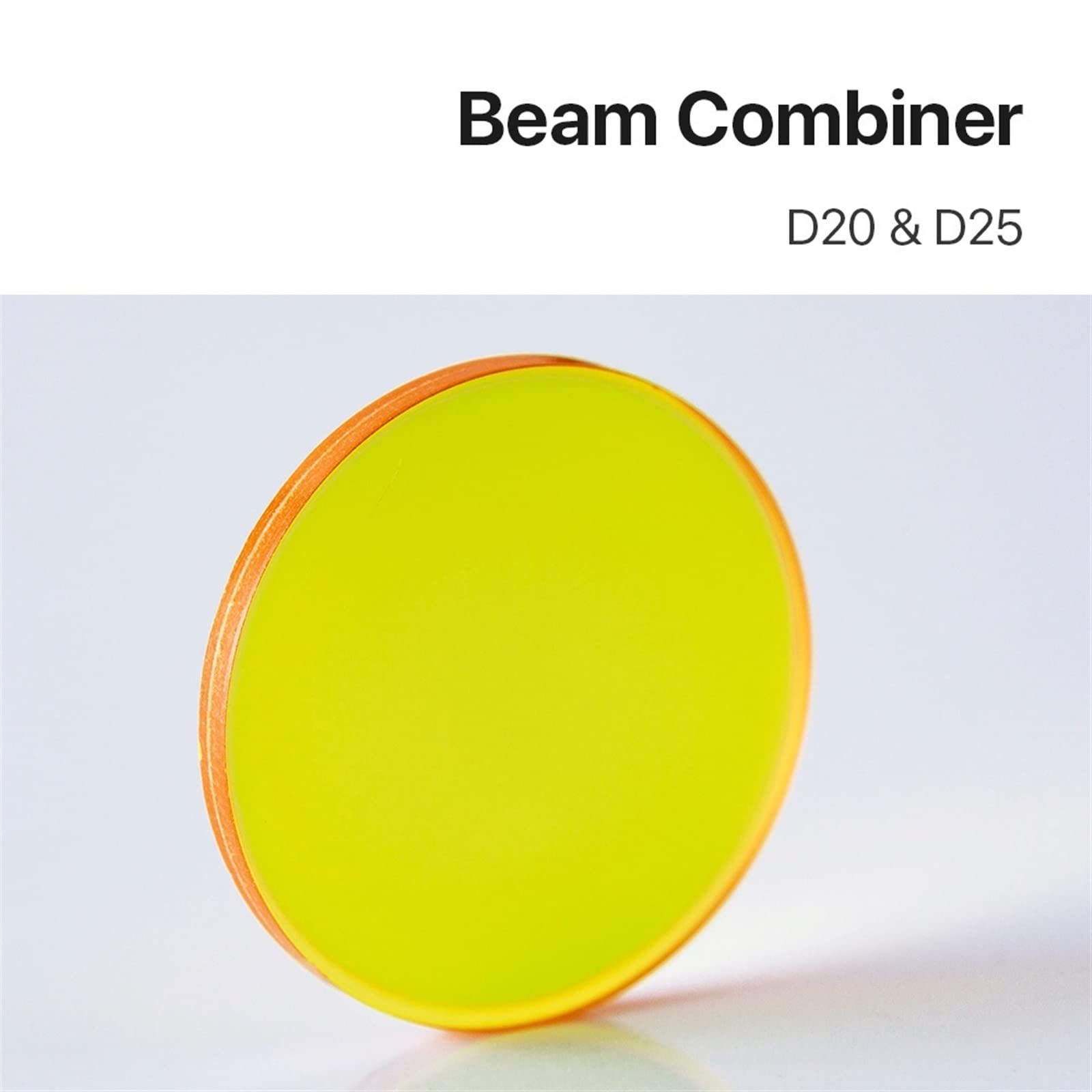 Laser Beam Combiner Lens Diameter 20mm 25mm for CO2 Laser Engraving Cutting Machine to Adjust Light Path and Make Laser Visible(25mm)