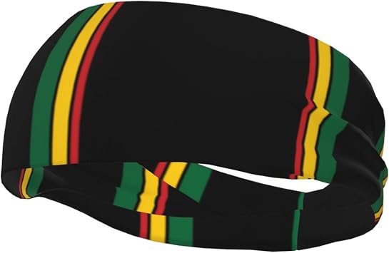 Cute Jamaica Flag Workout Headbands for Men Women Boys Girls Sports Sweatbands for Running Yoga, Workout Hairband