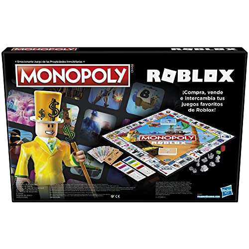 Monopoly Roblox 2022 Jeu de société, achat, vend et négocie les expériences les plus populaires du jeu vidéo, multicolore – Image 6