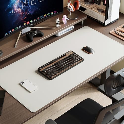 デスクマット PVCレザー マウス対応 テーブルマット デスク 学習机 PC机 キーボード マウスパッド 大型 画像05 防水 ノートパソコン お手入れ簡単 事務所 家庭用 滑り止め 40*80cm