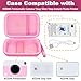 Flaxune Hard Travel Carrying Case for KODAK Step/Step Slim/Printomatic Instant Smartphone Photo Portable Mini Color Wireless Mobile Printer, Pink Case