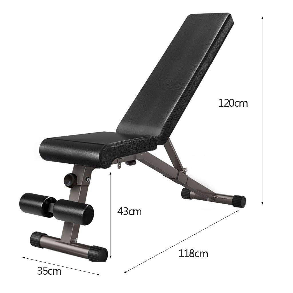 Regulowana Ławka Do Ćwiczeń, Ławka Do Hantli, Wielofunkcyjna Ławka Do Ćwiczeń, Skośna Płyta, Regulowane Brzuszki, Sprzęt Fitness, Domowe Narzędzia Do Ćwiczeń, Ławka Do Ćwiczeń, Czarna, 118 35
