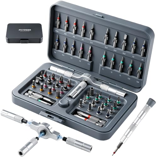 60 in 1 Magnetic Ratchet Screwdriver Set with Detachable T-Handle - image 1