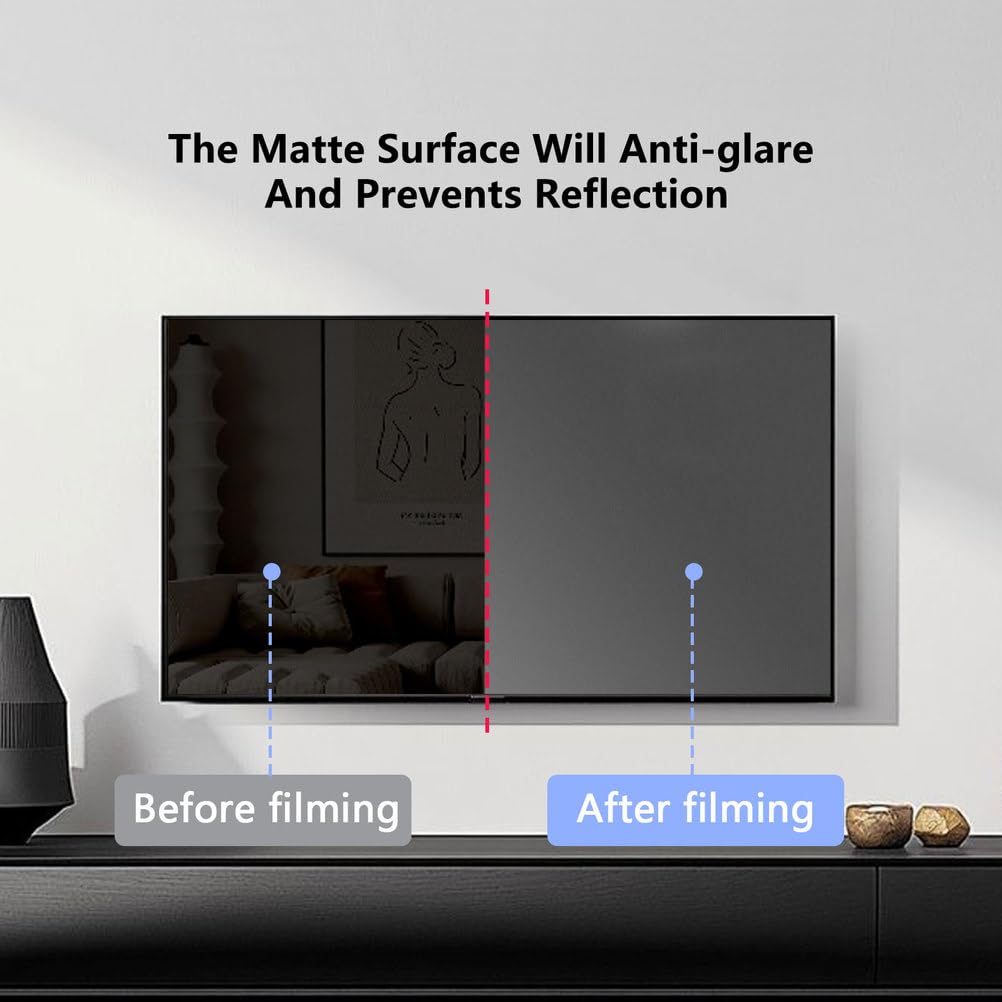 Protector De Pantalla Antirrojo De 86 Pulgadas, Mate Y Antirreflejos Lámina Que Filtra La Luz Azul Compatible Con Pantallas LCD, LED, OLED/QLED Y HDTV