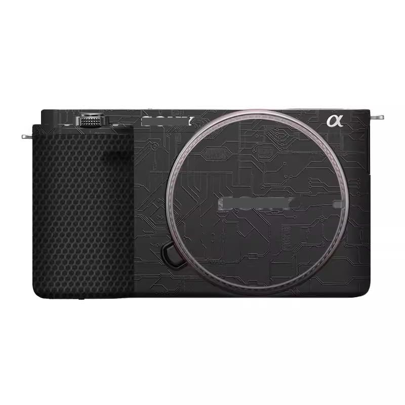 Autocollant Sony ZV-E10 film protection anti-rayures décoratif motif circuit noir