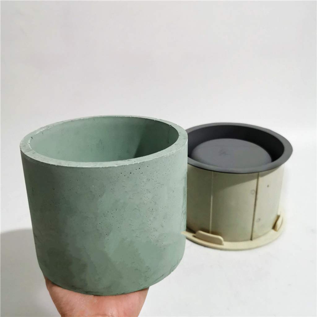Resin Silikonform Große 6 Zoll Runde Beton Blumentopf Silikonform Sukkulente Pflanzerform DIY