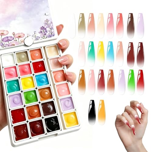 Palette de gel pour maison et salon : 24 couleurs intenses